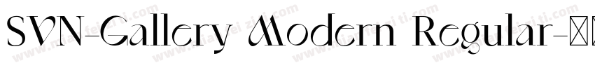 SVN-Gallery Modern Regular字体转换